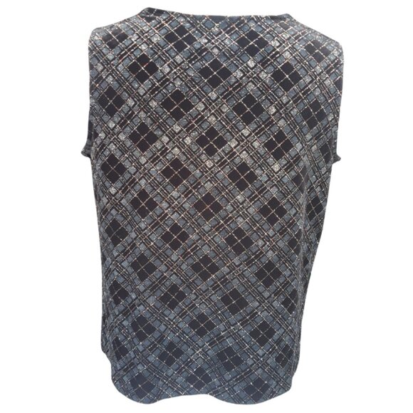 Soft Works SZ M Jacket and Tank Top 2 Piece Black Sparkly Set - Picture 8 of 15